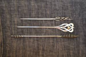 Serie di spilloni in argento 925/1000