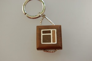 Portachiavi in argento 925/1000 con t...