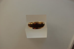 Anello in oro giallo 750/1000 con ins...