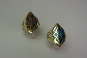 Anelli in oro giallo 750/1000 trafora...