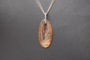 Pendente in oro bianco e rosso 750/10...