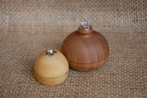 Scatoline in legno di bosso e ciliegi...