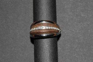 Anello in oro bianco 750/1000 e diama...